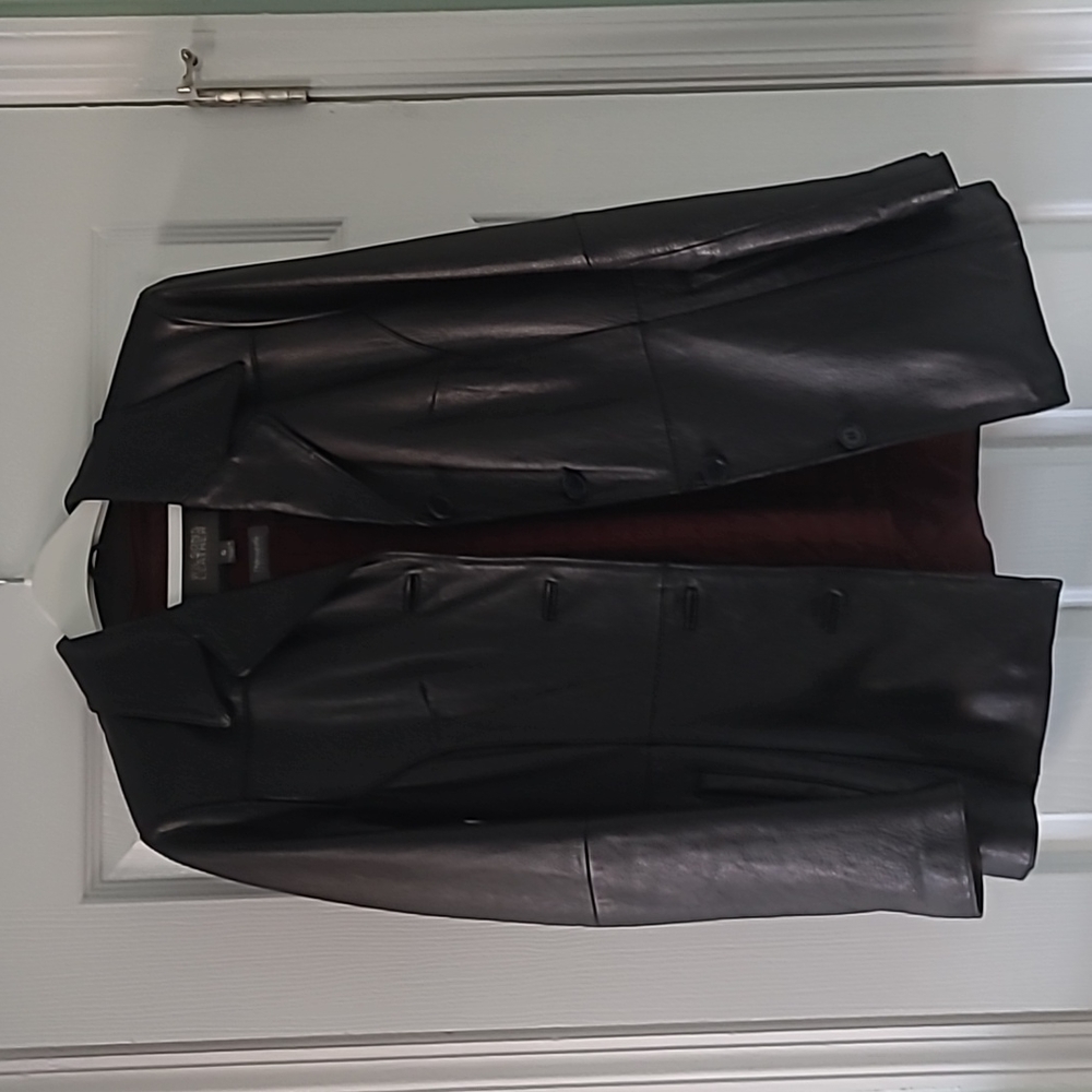 Original Black Wilson Leather Jacket, Size S